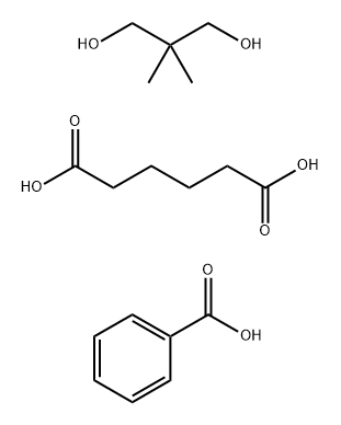 己二酸与2,2-二甲基-1,3-丙二醇苯甲酯的聚合物 结构式