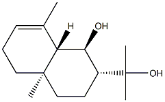 (1R)-1,2,3,4,4a,5,6,8aβ-Octahydro-1β-hydroxy-α,α,4aα,8-tetramethyl-2α-naphthalenemethanol 结构式