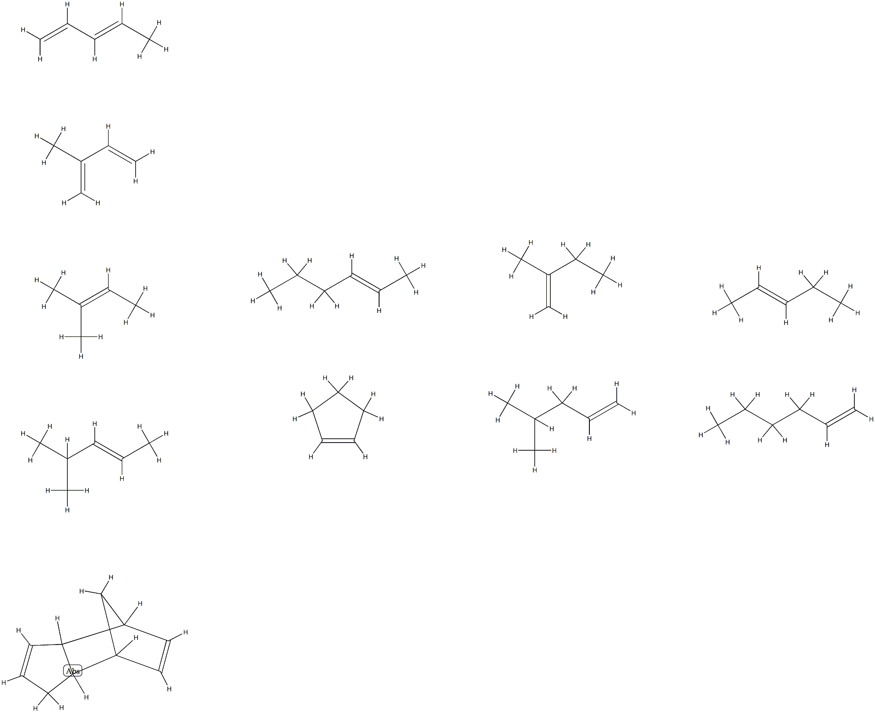 4,7-Methano-1H-indene, 3a,4,7,7a-tetrahydro-, polymer with cyclopentene, 1-hexene, 2-hexene, 2-methyl-1,3-butadiene, 2-methyl-1-butene, 2-methyl-2-butene, 4-methyl-1-pentene, 4-methyl-2-pentene, 1,3-pentadiene and 2-pentene|3A,4,7,7A-四氢-4,7-亚甲基-1H-茚与环戊烯、1-己烯、2-己烯、2-甲基-1,3-丁二烯、2-甲基-1-丁烯、2-甲基-2-丁烯、4-甲基-1-戊烯、4-甲基-2-戊烯、1,3-戊二烯和2-戊烯的聚合物