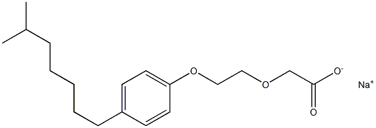 Α-羧甲基-Ω-(4-异辛基)苯氧基聚环氧乙烷钠盐, 68015-73-6, 结构式