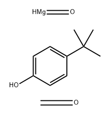甲醛与[4-(1,1-二甲基乙基)苯酚与氧化镁的化合物]的聚合物, 68037-42-3, 结构式