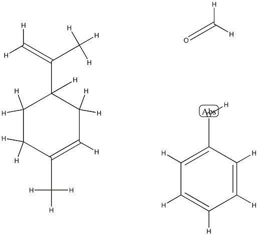Formaldehyde, polymer with 1-methyl-4-(1-methylethenyl)cyclohexene and phenol 结构式