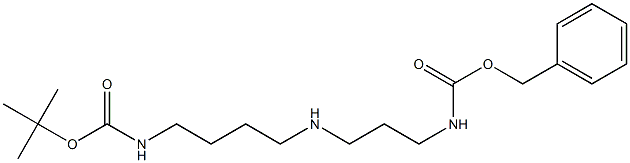 N(1)-benzyloxycarbonyl-N(8)-butoxycarbonylspermidine Structure