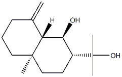 (1R,8aβ)-Decahydro-1β-hydroxy-α,α,4aα-trimethyl-8-methylene-2α-naphthalenemethanol 结构式