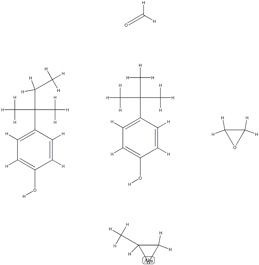 Formaldehyde, polymer with 4-(1,1-dimethylethyl)phenol, 4-(1,1-dimethylpropyl)phenol, methyloxirane and oxirane 结构式