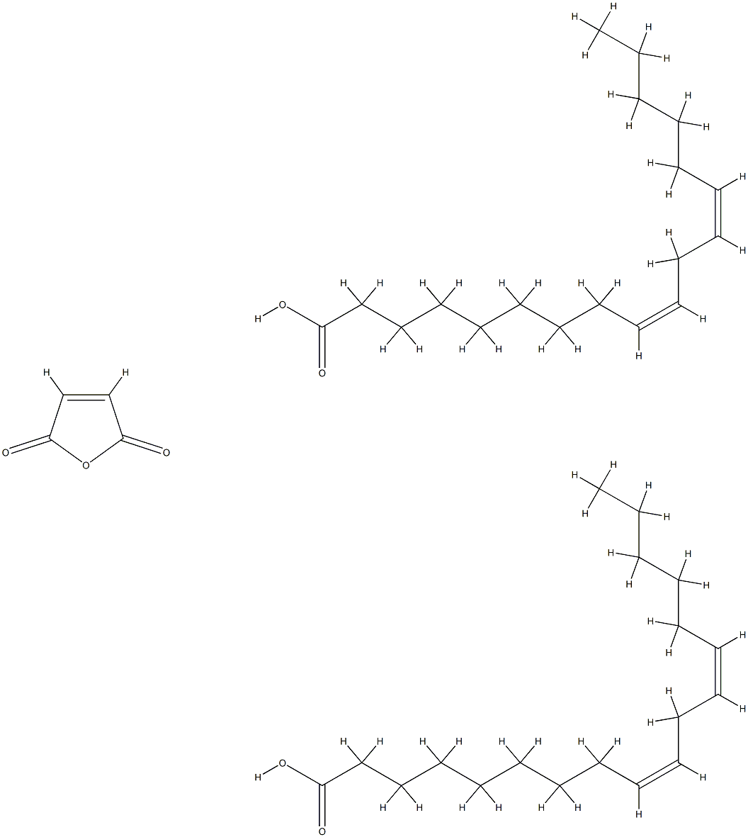 9,12-OCTADECADIENOIC ACID (Z,Z)-DIMER, POLYMER WITH 2,5-FURANDIONE) 结构式