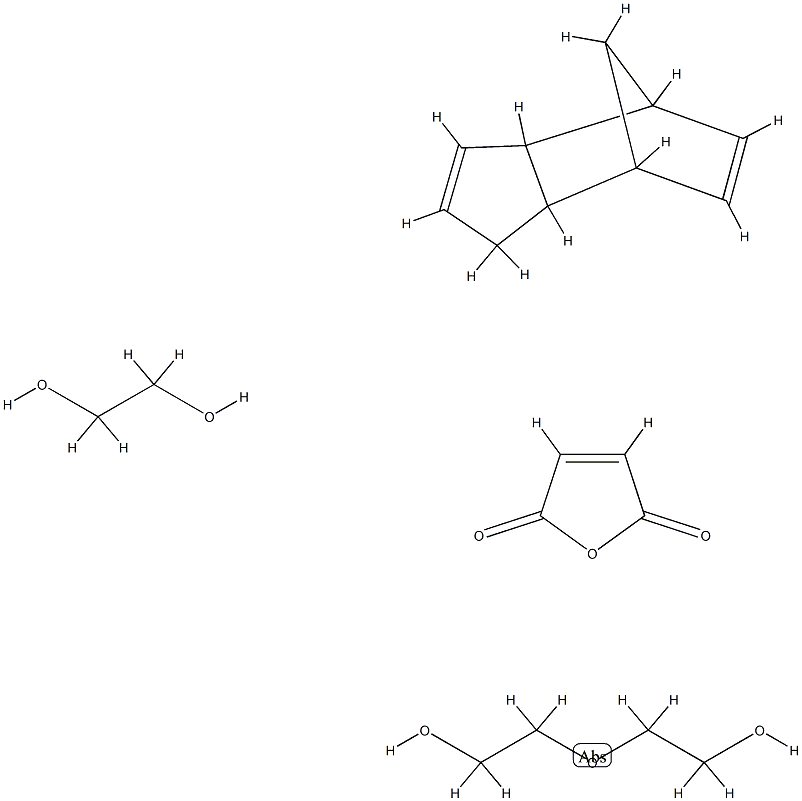 2,5-呋喃二酮与1,2-乙二醇、2,2'-氧双[乙醇]和3A,4,7,7A-四氢-4,7-亚甲基-1H-茚的聚合物 结构式