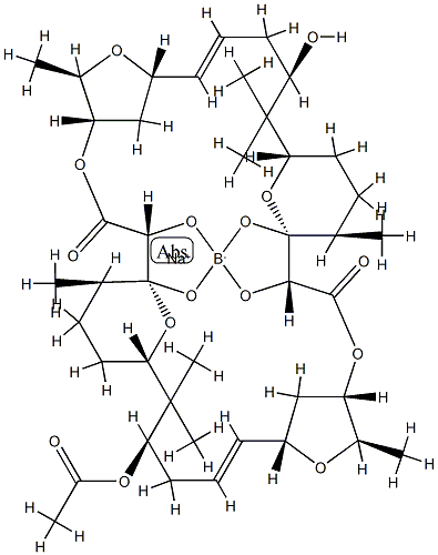 9-O-Acetylaplasmomycin 结构式