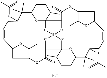 9-O,9'-O-Diacetylaplasmomycin 结构式