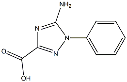 1H-1,2,4-Triazole-3-carboxylicacid,5-amino-1-phenyl-(9CI) 结构式