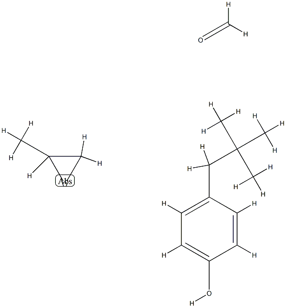Formaldehyde, polymer with 4-(2,2-dimethylpropyl)phenol and methyloxirane Structure