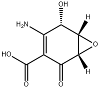 (1S,6β)-4-Amino-5α-hydroxy-2-oxo-7-oxabicyclo[4.1.0]hept-3-ene-3-carboxylic acid Structure