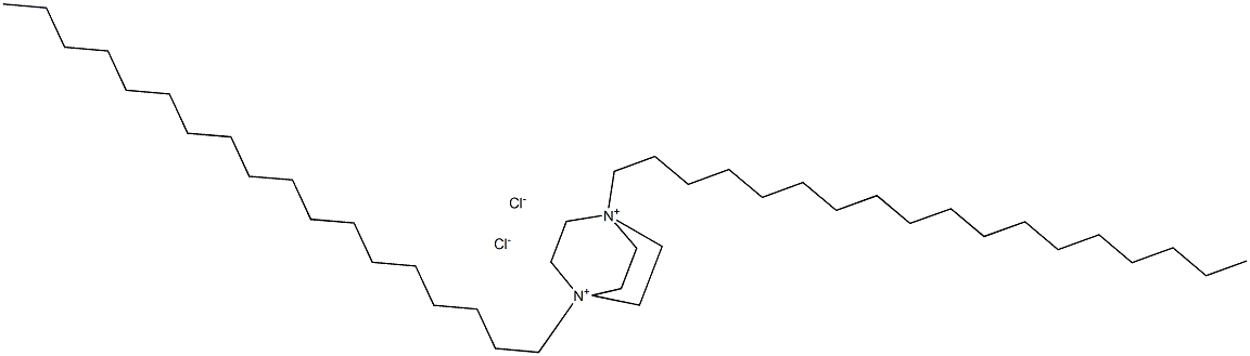 1,4-diazabicyclo(2.2.2)octane N,N'-distearyldiammonium Structure