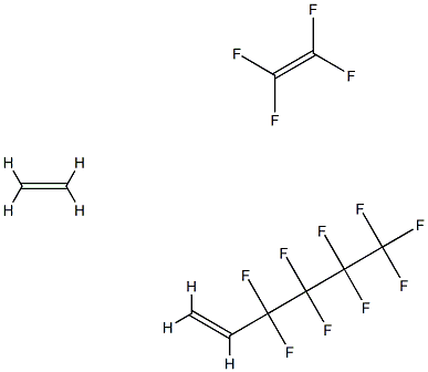 3,3,4,4,5,5,6,6,6-九氟-1-己烯、乙烯、四氟乙烯的共聚物, 68258-85-5, 结构式