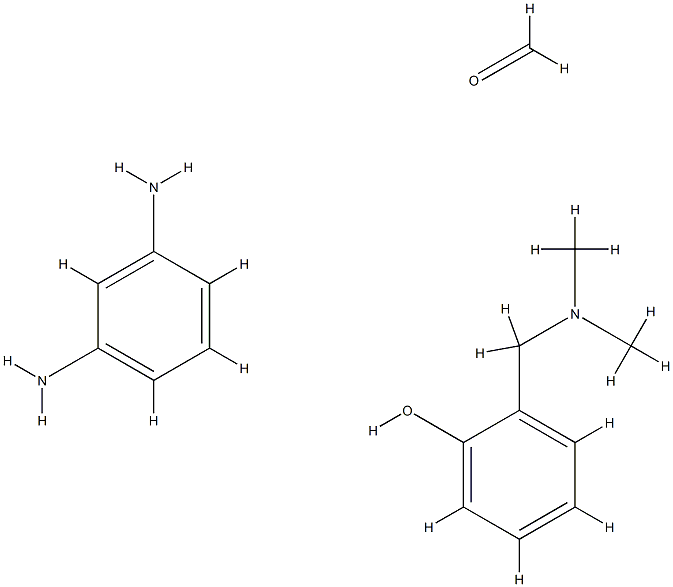 Formaldehyde, polymer with 1,3-benzenediamine and (dimethylamino)methylphenol Structure