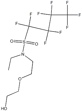 Poly(oxy-1,2-ethanediyl), .alpha.-2-ethyl(nonafluorobutyl)sulfonylaminoethyl-.omega.-hydroxy- Structure