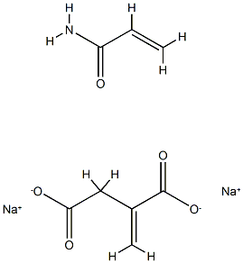 Butanedioic acid, methylene-, disodium salt, polymer with 2-propenamide 结构式