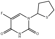 1-(2'-tetrahydrothienyl) 5-fluorouracil 结构式