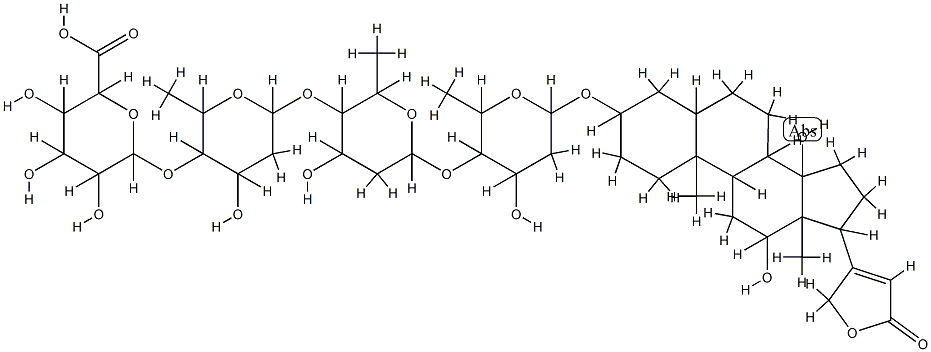 digoxin-16'-glucuronide Structure