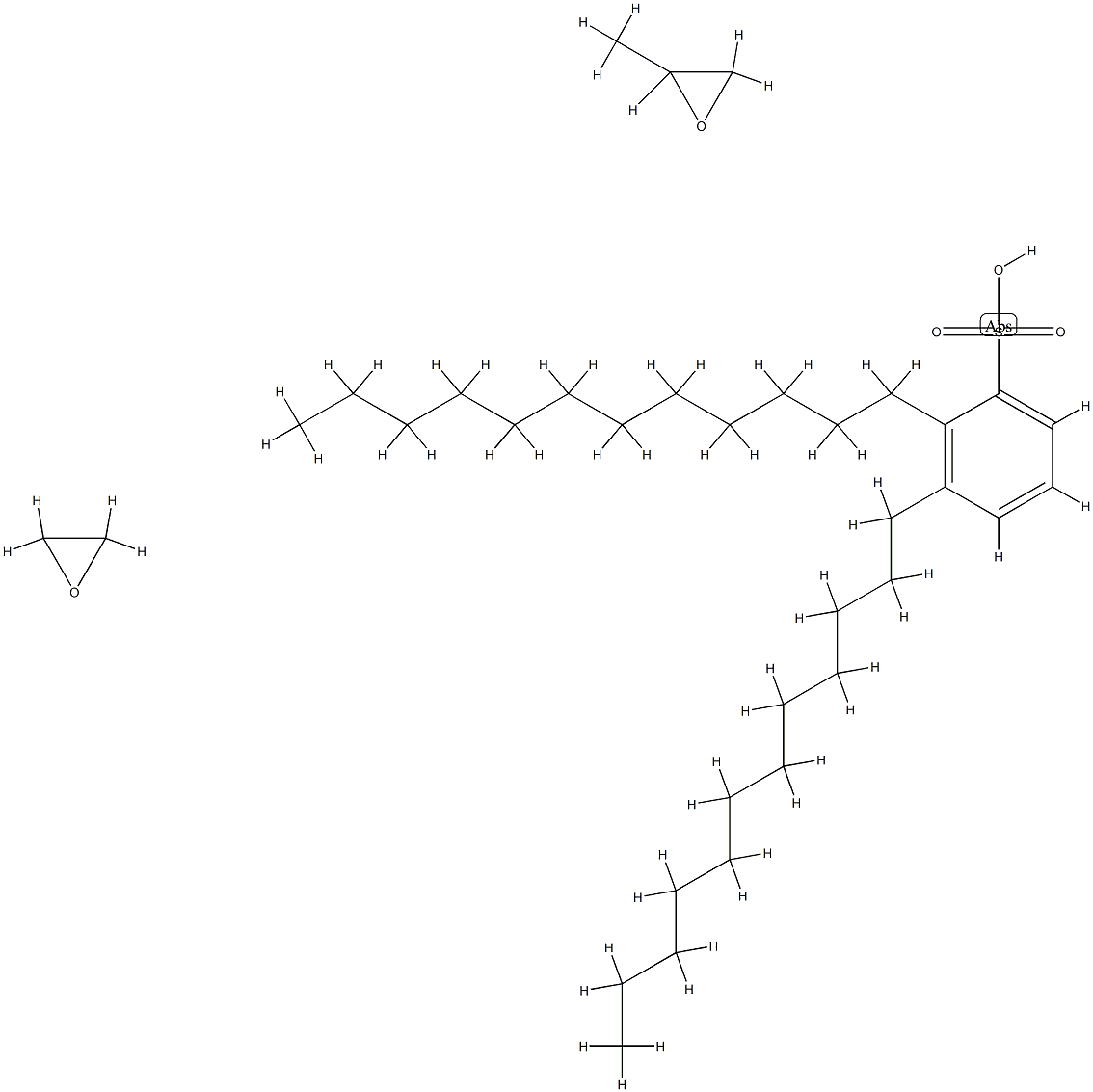 Oxirane, methyl-, polymer with oxirane, didodecylbenzenesulfonate 结构式
