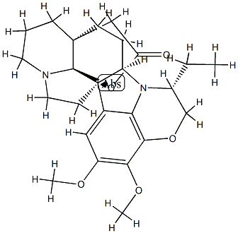 22α-Ethyl-19-hydroxy-15,16-dimethoxy-21-deoxy-4,25-secoobscurinervan-21-oic acid γ-lactone 结构式