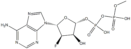 2'-deoxy-2'-fluoroadenosine 5'-diphosphate 结构式