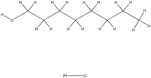 氯-辛醇络铂合物, 68412-56-6, 结构式