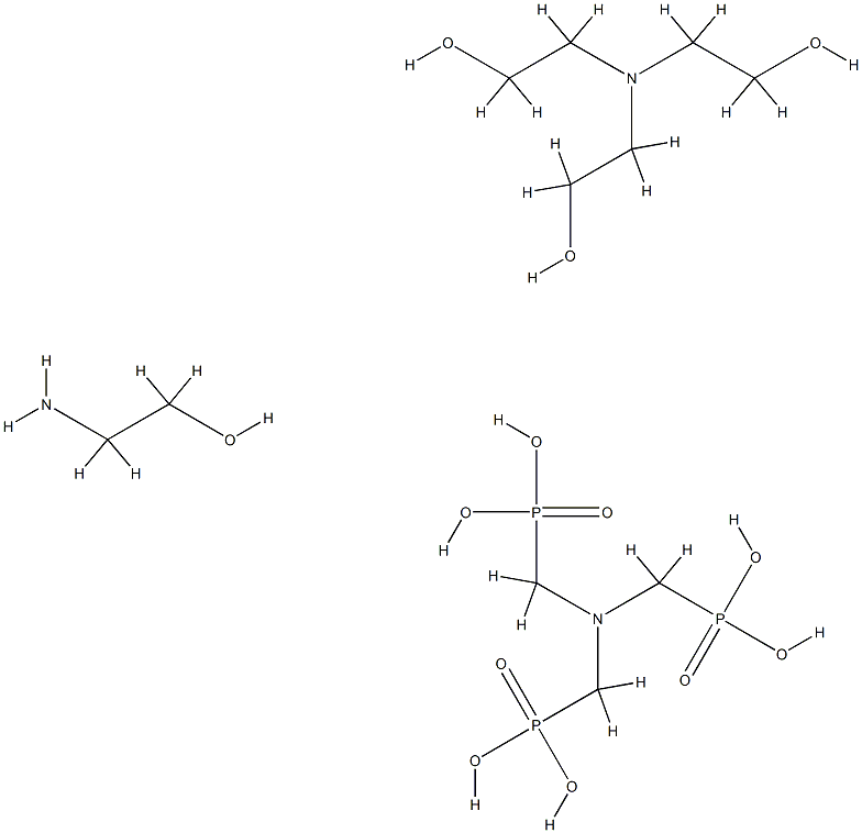 [nitrilotri(methylene)]tris(phosphonic) acid, compound with 2-aminoethanol and 2,2',2''-nitrilotriethanol|[次氮基三(亚甲基)]三膦酸与2-氨基乙醇和2,2',2''-次氮基三乙醇的化合物