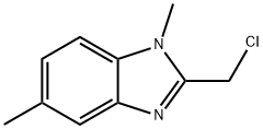 1H-Benzimidazole,2-(chloromethyl)-1,5-dimethyl-(9CI) 结构式