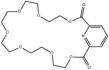 CYCLO(HEXAETHYLENEGLYCOL 2,6-PYRIDINEDICARBOXYLATE) Structure