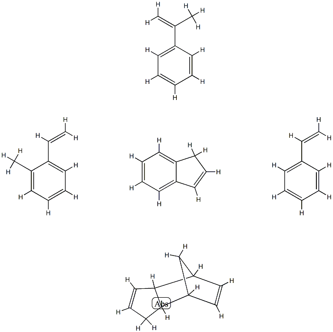 4,7-Methano-1H-indene, 3a,4,7,7a-tetrahydro-, polymer with ethenylbenzene, ethenylmethylbenzene, 1H-indene and (1-methylethenyl)benzene, hydrogenated Structure