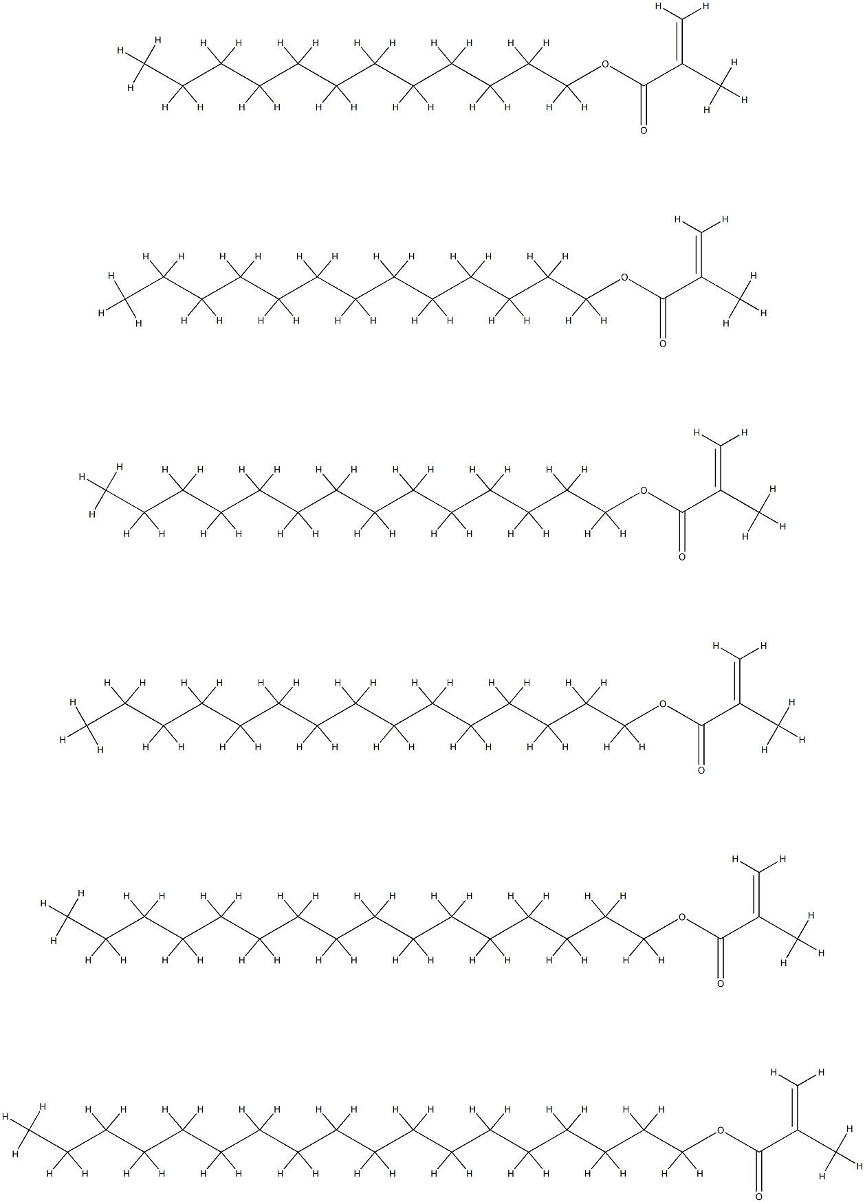 聚甲基丙烯酸C12-18烷基酯, 68459-84-7, 结构式