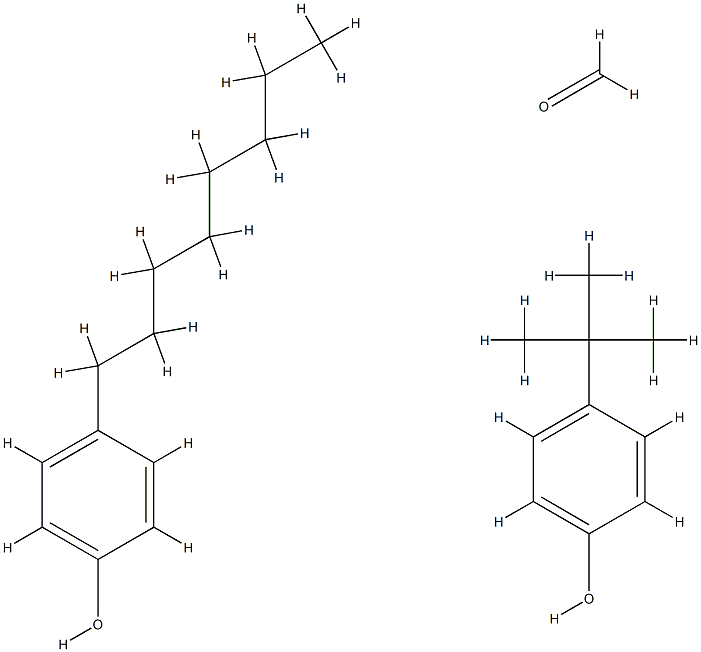 甲醛与4-(1,1-二甲基乙基)苯酚和4-辛基苯酚的聚合物 结构式