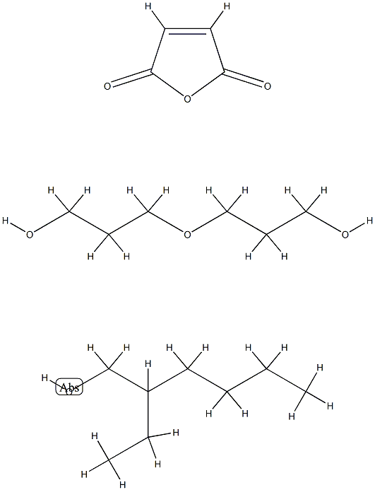顺丁烯二酐与二亚丙基二醇和2-乙基己基酯的聚合物 结构式