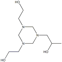 α-Methyl-1,3,5-triazine-1,3,5(2H,4H,6H)-triethanol 结构式