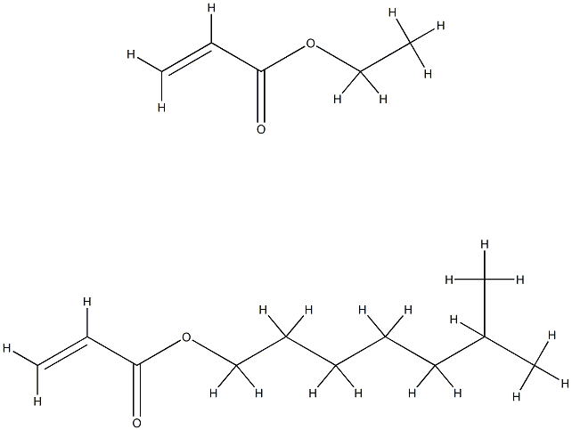 2-丙烯酸乙酯与2-丙烯酸异辛酯的聚合物 结构式