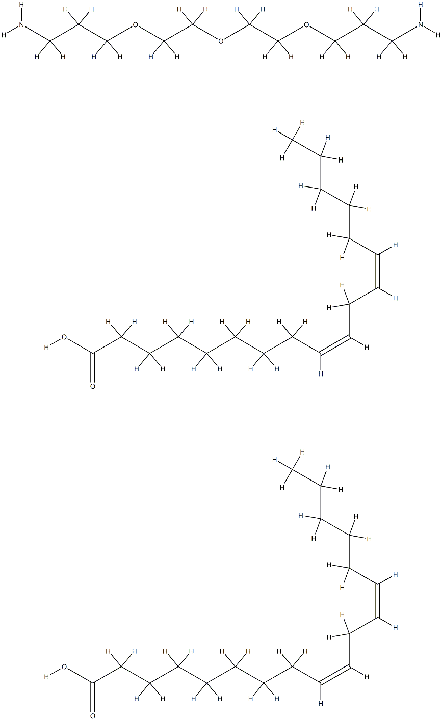 3,3'-[氧双(2,1-乙二基氧)]双 1-丙胺、(Z,Z)-9,12-十八烷二烯酸二聚体的聚合物 结构式