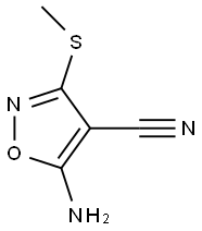 4-Isoxazolecarbonitrile,5-amino-3-(methylthio)-(7CI,9CI) 结构式