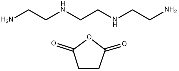 聚亚烷基衍生的二氢-2,5-呋喃二酮与单亚烷基胺生成的反应产物, 68583-66-4, 结构式