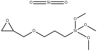 三甲氧基[3-(环氧乙烷基甲氧基)丙基]硅烷、二氧化硅的水解产物, 68584-82-7, 结构式