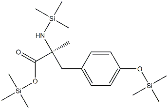 alpha-Methyltyrosine trisItrimethylsilyl) 结构式
