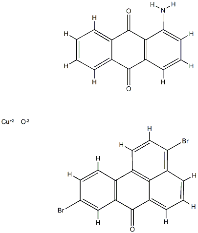 9,10-Anthracenedione, 1-amino-, reaction products with copper oxide (CuO) and 3,9-dibromo-7H-benz[de]anthracen-7-one, chlorinated Structure