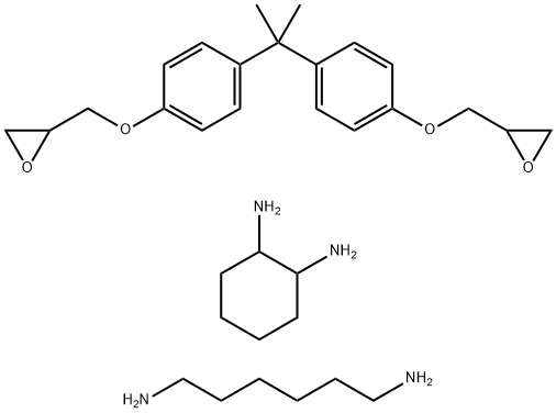 1,2-Cyclohexanediamine, reaction products with 1,6-hexanediamine and 2,2-(1-methylethylidene)bis(4,1-phenyleneoxymethylene)bisoxirane homopolymer 结构式