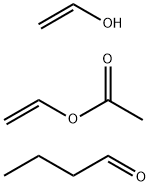 聚乙烯基丁醛与乙酸乙烯酯和乙烯醇的聚合物 结构式