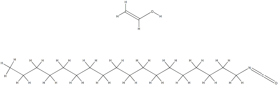 水解乙醇的均聚物与1-异氰酸根合十八烷的反应产物 结构式