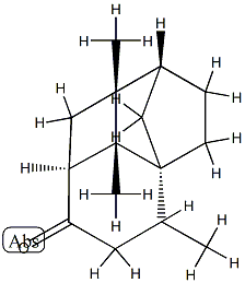 (1aS)-1a,2,3,4,5,6,7aα,7b-Octahydro-1aα,5α,7bα-trimethyl-7H-2β,4aβ-methano-1H-cyclobuta[de]naphthalen-7-one 结构式