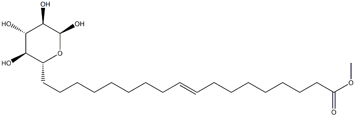 α-D-Glucopyranose 6-[(9Z)-9-octadecenoate] 结构式