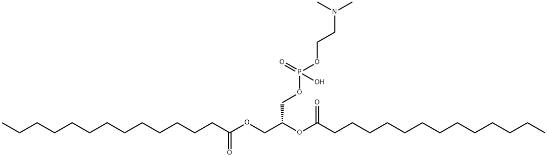 1,2-dimyristoylglycero-3-phosphatidyl-N,N-dimethylethanolamine 结构式