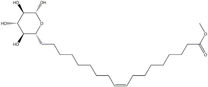 β-D-Glucopyranose 6-[(9Z)-9-octadecenoate] Structure