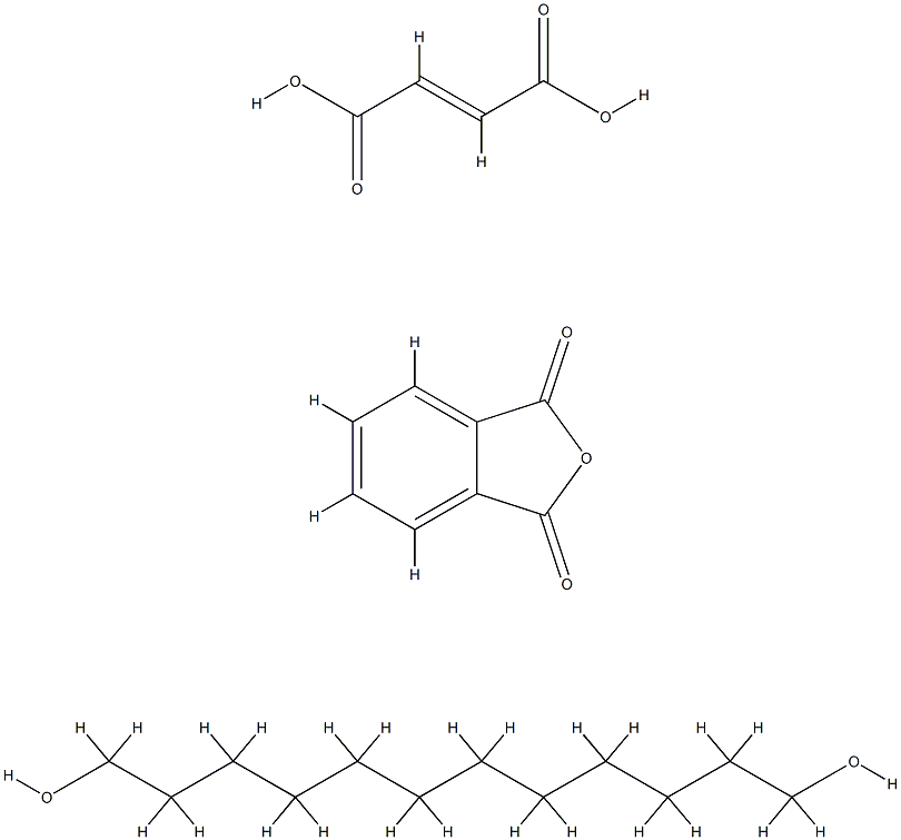(E)-2-丁烯二酸与1,3-异苯并呋喃二酮和三环癸二甲醇的聚合物 结构式